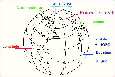 globe terrestre meridien